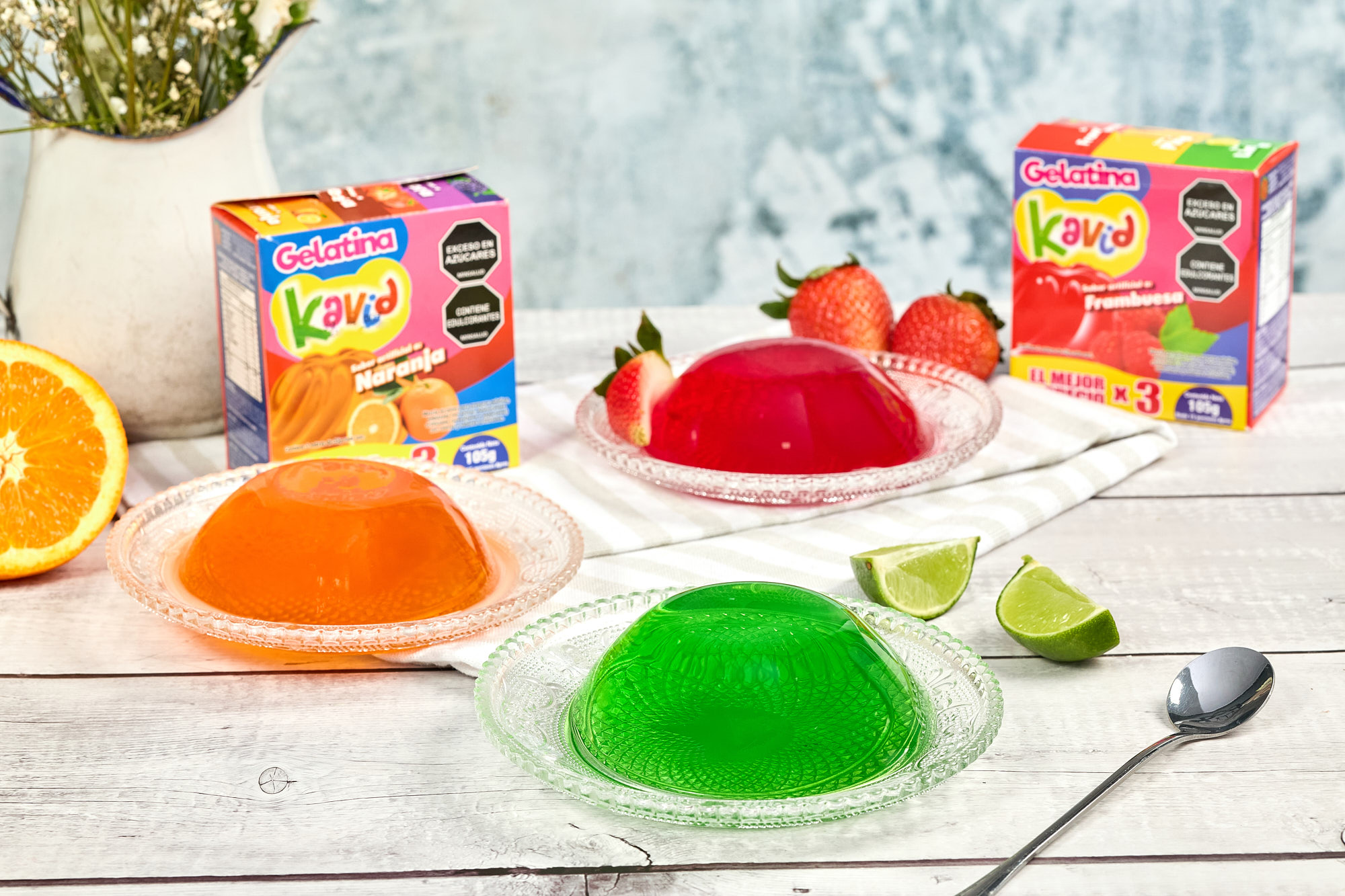 Postre preparado con Gelatina KAVID