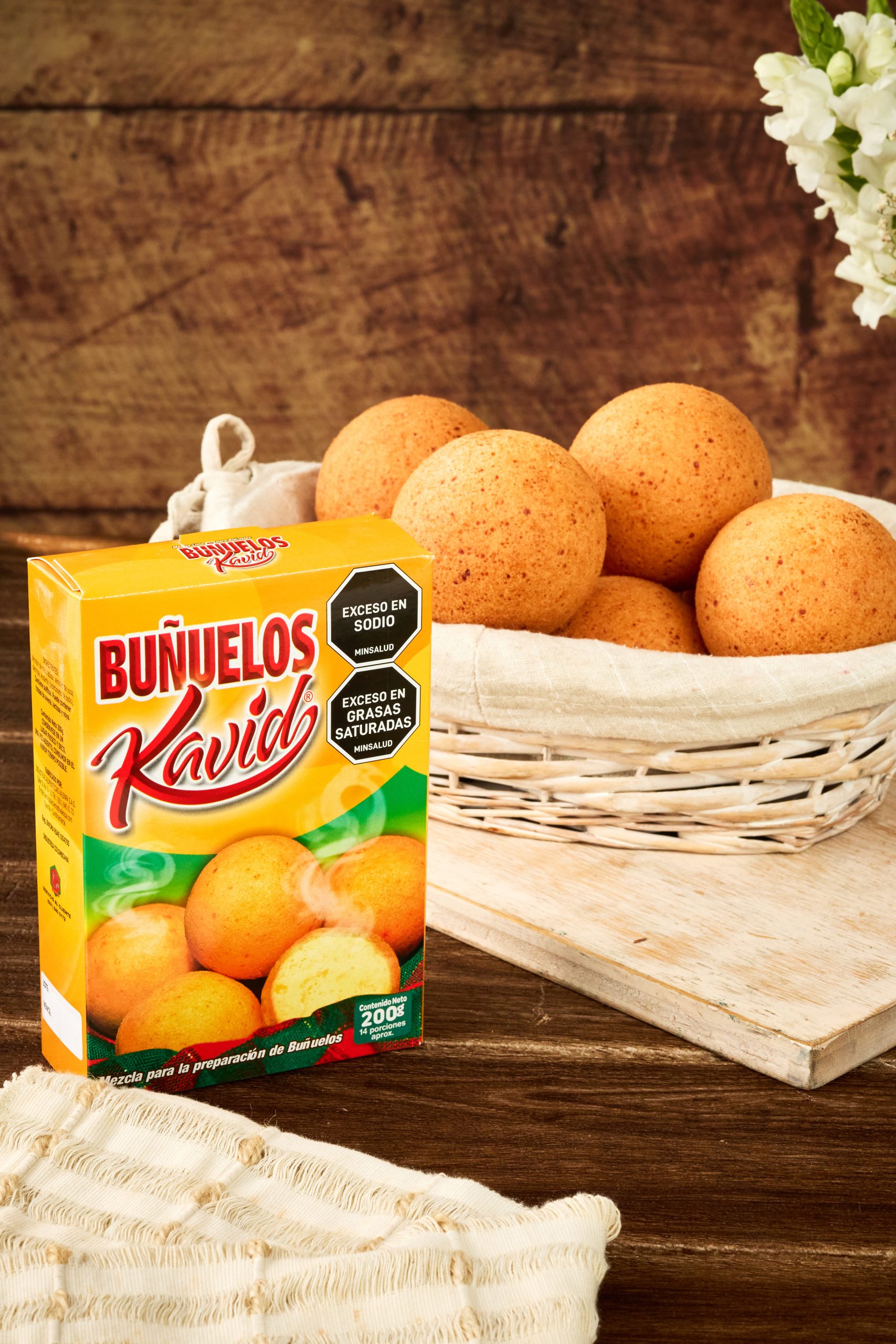 Buñuelos KAVID preparados