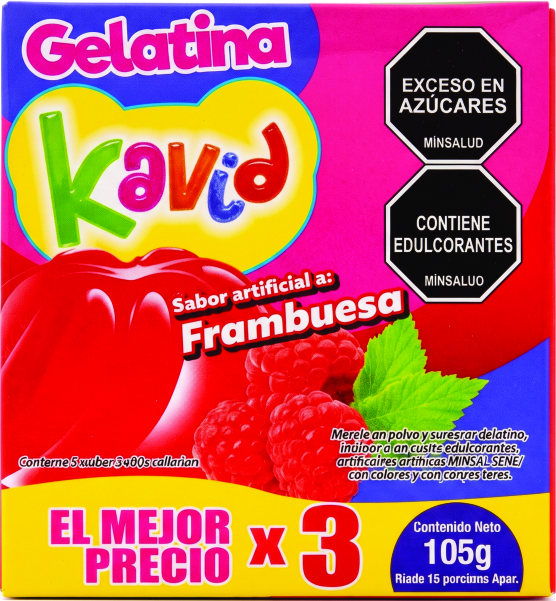 Gelatina KAVID sabor limón